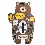 Manipulačná doska / Activity board Stand Medveď hnedá 80 cm x 52 cm